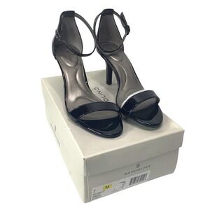Bandolino Shoes Womens Madia Black Pumps Dress Sandals 7‎ Medium NEW Box
